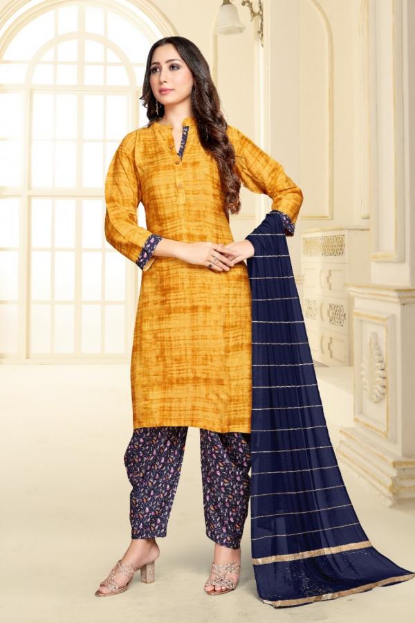 Tunic House Patiyala Rani Nx Fancy Viscose Readymade Salwar